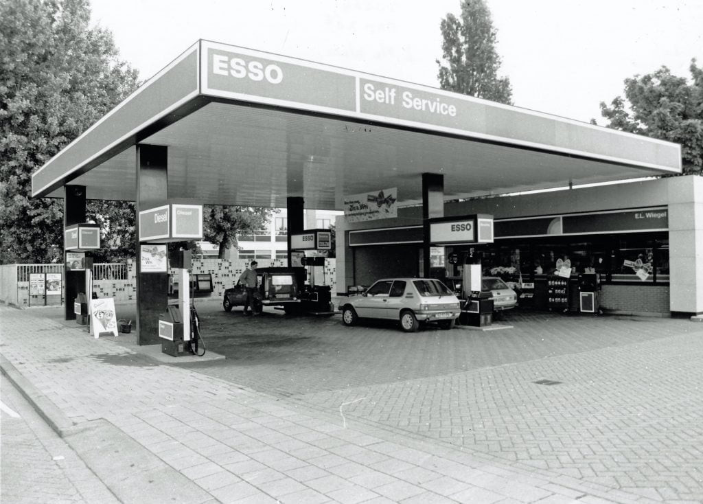 Benzinestation in Hilversum